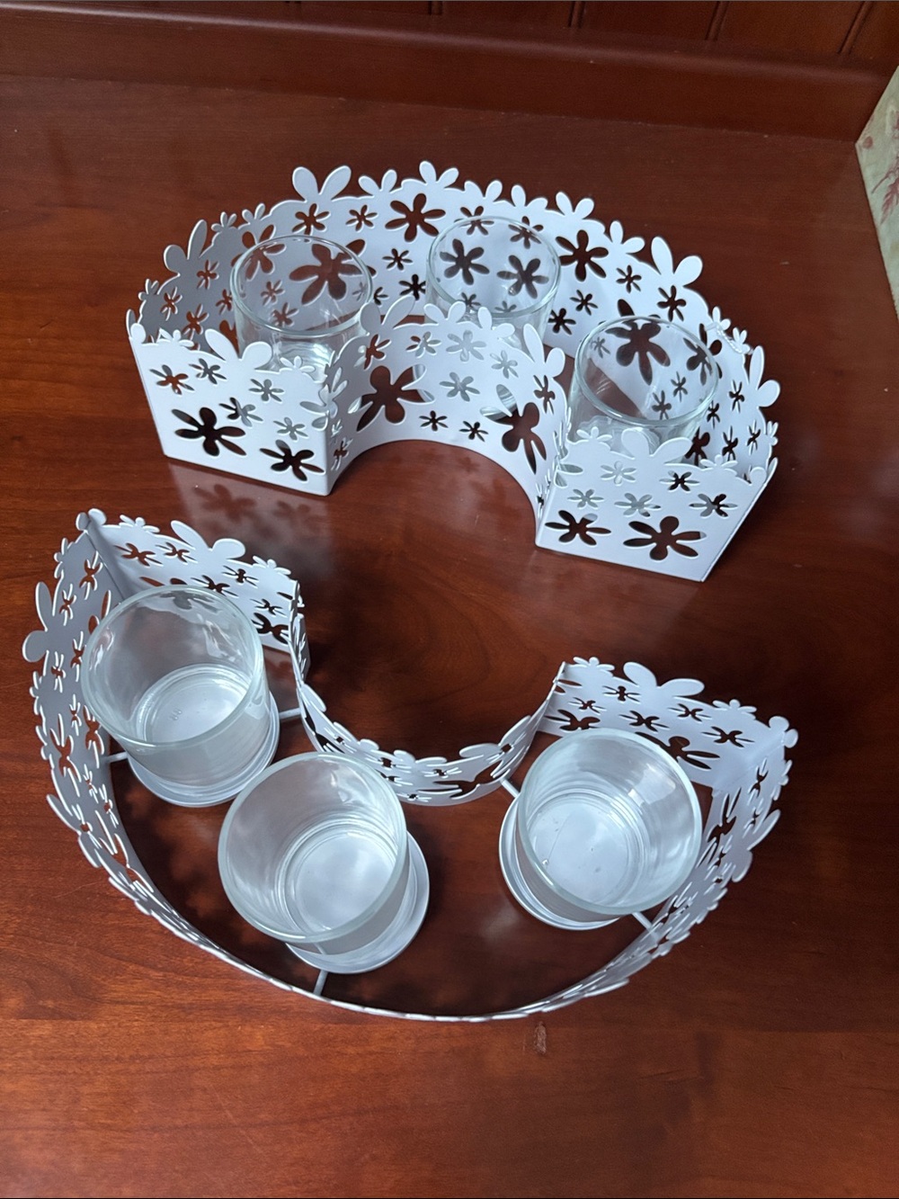 PartyLite "Blumenmeer" or "Blossom" decorative candle holder set - Picture 3 of 11